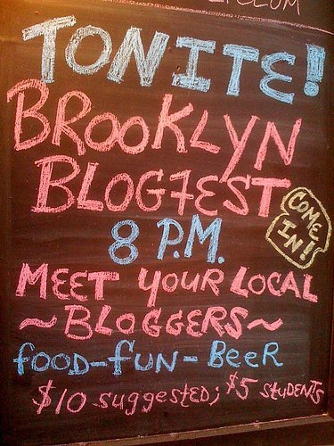 Brooklyn BlogFest Sign * May 2008